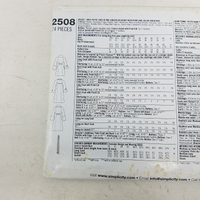 Simplicity Project Runway Sewing Pattern 2508 Coat Uncut Womens 4 6 8 10 12