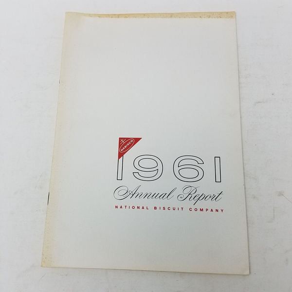 1961 NABISCO National Biscuit Company Annual Report Shareholders Financials