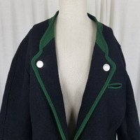 Geiger Austria Boiled Wool Shawl Collar Button Lapel Jacket Blazer Womens XL 80s