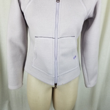 Eastern Mountain Sports Waffle Lined Hooded Wool Zip Windbreaker Jacket Womens S