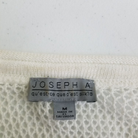 Joseph A. Crochet Loose Knit Fishnet Look Mesh Open Front Wrap Sweater Womens M