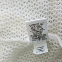 Joseph A. Crochet Loose Knit Fishnet Look Mesh Open Front Wrap Sweater Womens M