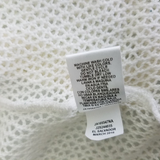 Joseph A. Crochet Loose Knit Fishnet Look Mesh Open Front Wrap Sweater Womens M