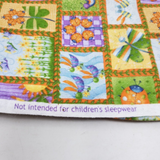 Vintage Debbie Mumm Jo-Anne Fabric Bugs Worms Flowers 4+ Yards Flannel Material