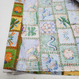 Vintage Debbie Mumm Jo-Anne Fabric Bugs Worms Flowers 4+ Yards Flannel Material