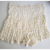 Vintage Malco Mode White Lace Ruffled Square Dance Tap Bloomers Pettipants Panty