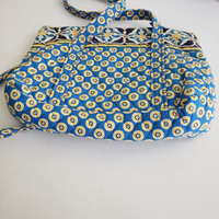 Vera Bradley Riviera Blue Little Betsy Shoulder Tote Handbag Purse Retired 2008
