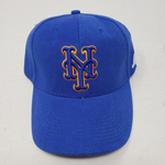 Vintage New York Mets NY Strapback Hat Cap Mens OS Rare Colorway 90s Blue Orange