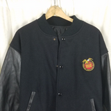 Miller Genuine Draft MGD Wool Leather Bomber Jacket Mens L Vintage MV Sport 90s