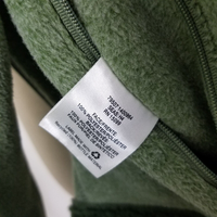 Laura Scott Faux Fur Lined Fleece Windbreaker Jacket Womens XL Contrast Green