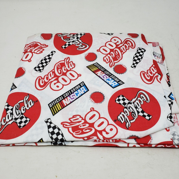 Coca Cola 600 Nascar VINTAGE OOP Spectrix Style #1675 Coke Fabric Material 2 yds