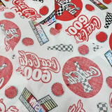 Coca Cola 600 Nascar VINTAGE OOP Spectrix Style #1675 Coke Fabric Material 2 yds