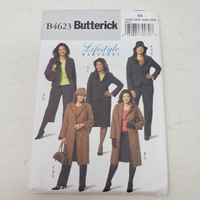 Butterick B4623 Sewing Pattern Jacket Skirt Pants Hat Plus Size 26W-28W-30W-32W