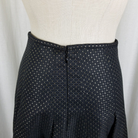 Martin Grant Paris Textured Pleated Short Twirl Skirt Womens M Gold Metallic