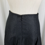 Martin Grant Paris Textured Pleated Short Twirl Skirt Womens M Gold Metallic