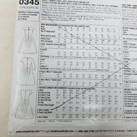 Simplicity Project Runway Sewing Pattern 0345 Dress Uncut Womens Sz 4 6 8 10 12