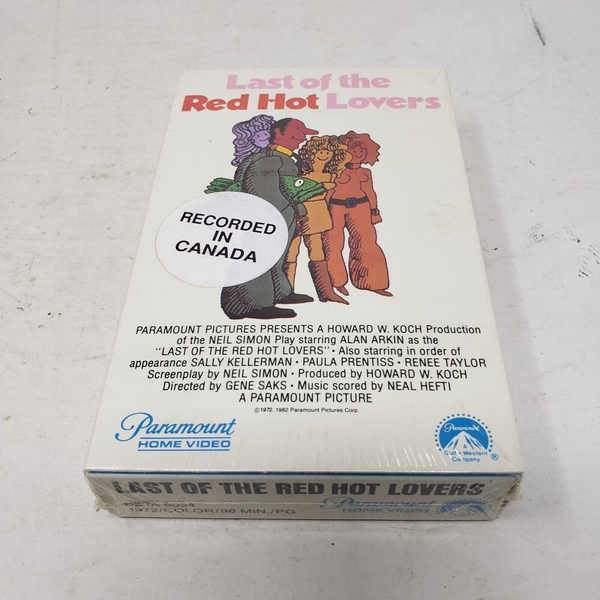 Last of the Red Hot Lovers BETAMAX Beta Sealed Watermarks 1982 Canada Not VHS