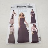 BUTTERICK Sewing Pattern B5419 Women Sz 8-10-12-14 Formal Maxi Skirt Outfit Set