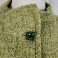 Jones Limited Band Collar Merino Wool Silk Button Up Outdoor Vest Womens XS