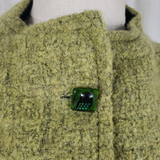 Jones Limited Band Collar Merino Wool Silk Button Up Outdoor Vest Womens XS