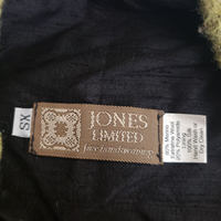 Jones Limited Band Collar Merino Wool Silk Button Up Outdoor Vest Womens XS