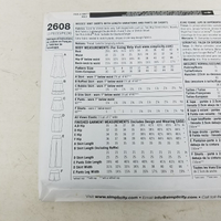 Simplicity Sewing Easy Pattern Skirt Pants Shorts 2608 Womens 4 6 8 10 12 UNCUT