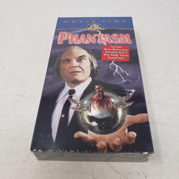 Phantasm VHS Tape Brand New Factory Sealed 1998 R Michael Baldwin MGM MovieTime