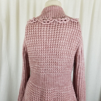 John Fashion Sweater Flower Coat Knit Long Cardigan Womens L Coatigan Rose Shawl