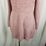 John Fashion Sweater Flower Coat Knit Long Cardigan Womens L Coatigan Rose Shawl