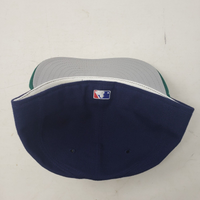 New Era Milwaukee Brewers Fitted Hat 59 Fifty Mens 7 1/2 Wool USA Diamond Green
