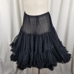 Vintage Malco Modes Western Square Dance Petticoat Crinoline L USA Full Black