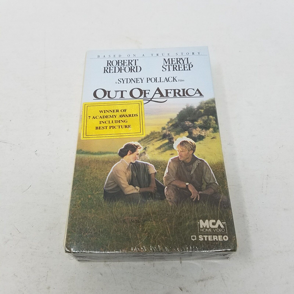 Out of Africa BETAMAX Beta Tape New Factory Sealed Not VHS Watermarks Movie 1986
