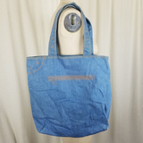 Vintage Gap Denim Blue Jean Pants Look Large Tote Bag 2004 Cotton