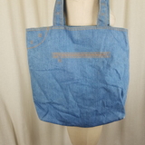 Vintage Gap Denim Blue Jean Pants Look Large Tote Bag 2004 Cotton