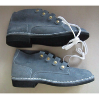 Mid Century Sears Blue Suede Chukka Moccasin Boots Womens 5.5 B The Shoe Place