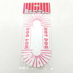 Unique Hot Dog Trays Holders Red Striped Package of 8 Cinema Snack Trays Fair