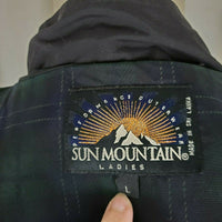 Vintage 80s Sun Mountain Tartan Scotch Plaid Rain Windbreaker Jacket Womens L