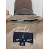 Vintage London Fog Microfiber Brushed Suede All Weather Jacket Coat Womens M
