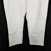 LL Bean Petites Comfort Knit Classic Fit White Denim Blue Jeans Womens 18P NWOT