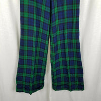 Vintage Montgomery Wards Vegan Wool Plaid Slacks Pants Womens 11 12 Bell Bottoms