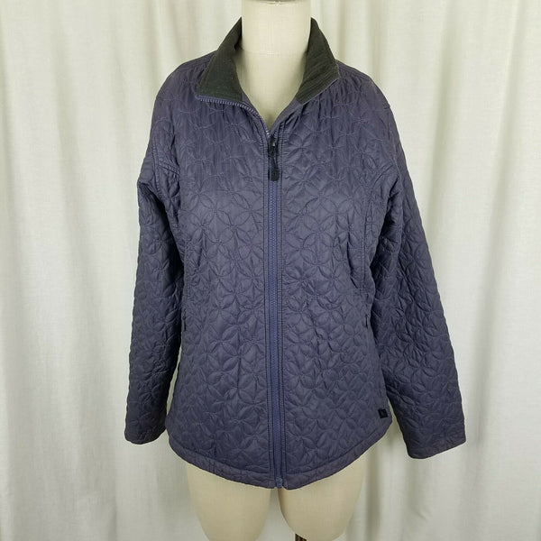 Eastern Mountain Sports Quilted Thermal Lightweight Fleece Lined Jacket Womens L
