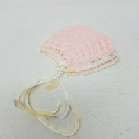 Vintage Cradle Knit Layette Set Crochet Cardigan Sweater Baby Girls Newborn Pink