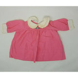 Vintage Pink Double Collared Twirl Long Sleeve Dress Little Girls 3-6 Months