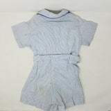 Vintage Stantogs One-Piece Jumper Playsuit Romper Suit Baby Boys 12 M Pinstripes