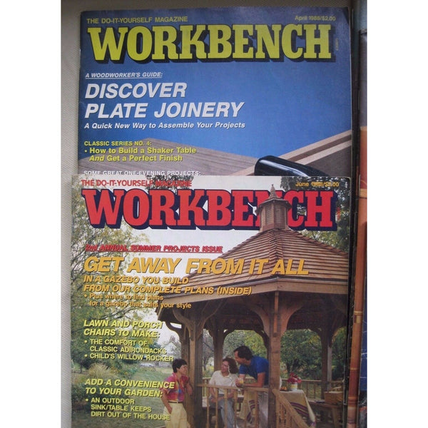 Lot 6 1980s Workbench Magazines Back Issues Woodworking Woodworker Wood Shop DIY