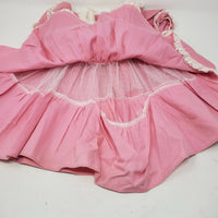 Vintage Ruffles Lace Circle Skirt Twirl Baby Doll Dress Girls 6-12 Months Pink