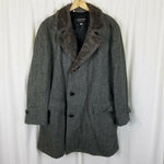 Jordan Marsh Aztec Timme Tuft Alpaca Fur Herringbone Western Peacoat Mens 42 L