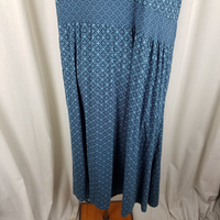 LL Bean Summer Jersey Knit Stretch Faux Wrap Dress Womens 3X Plus Size Teal