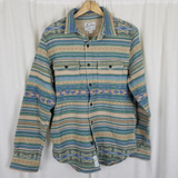Lucky Brand Southwestern Navajo Print Chamois Flannel Shirt Jacket Mens M