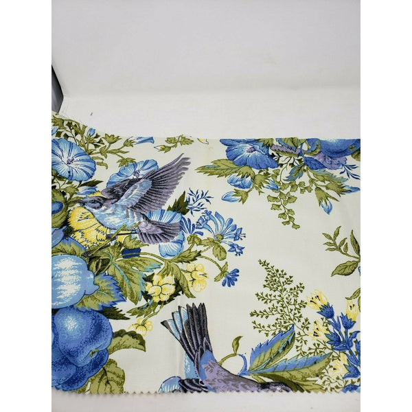 Waverly Pennsbury Manor Birds Cotton Screenprint Fabric VAT Dyed Material 13x45